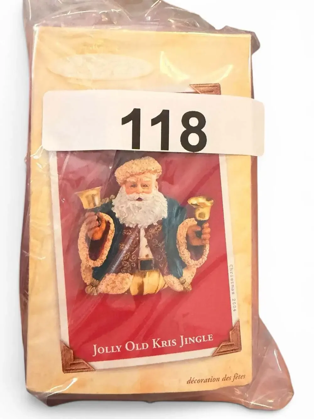 2004 Hallmark Keepsake Jolly Old Kris Jingle Santa Christmas Ornament